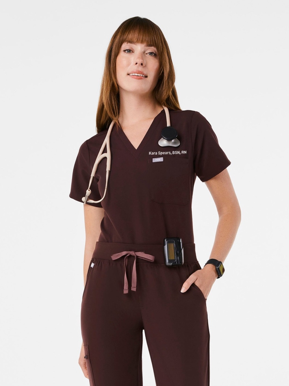 ☕️ FIGS ESPRESSO Catarina Scrub Top
